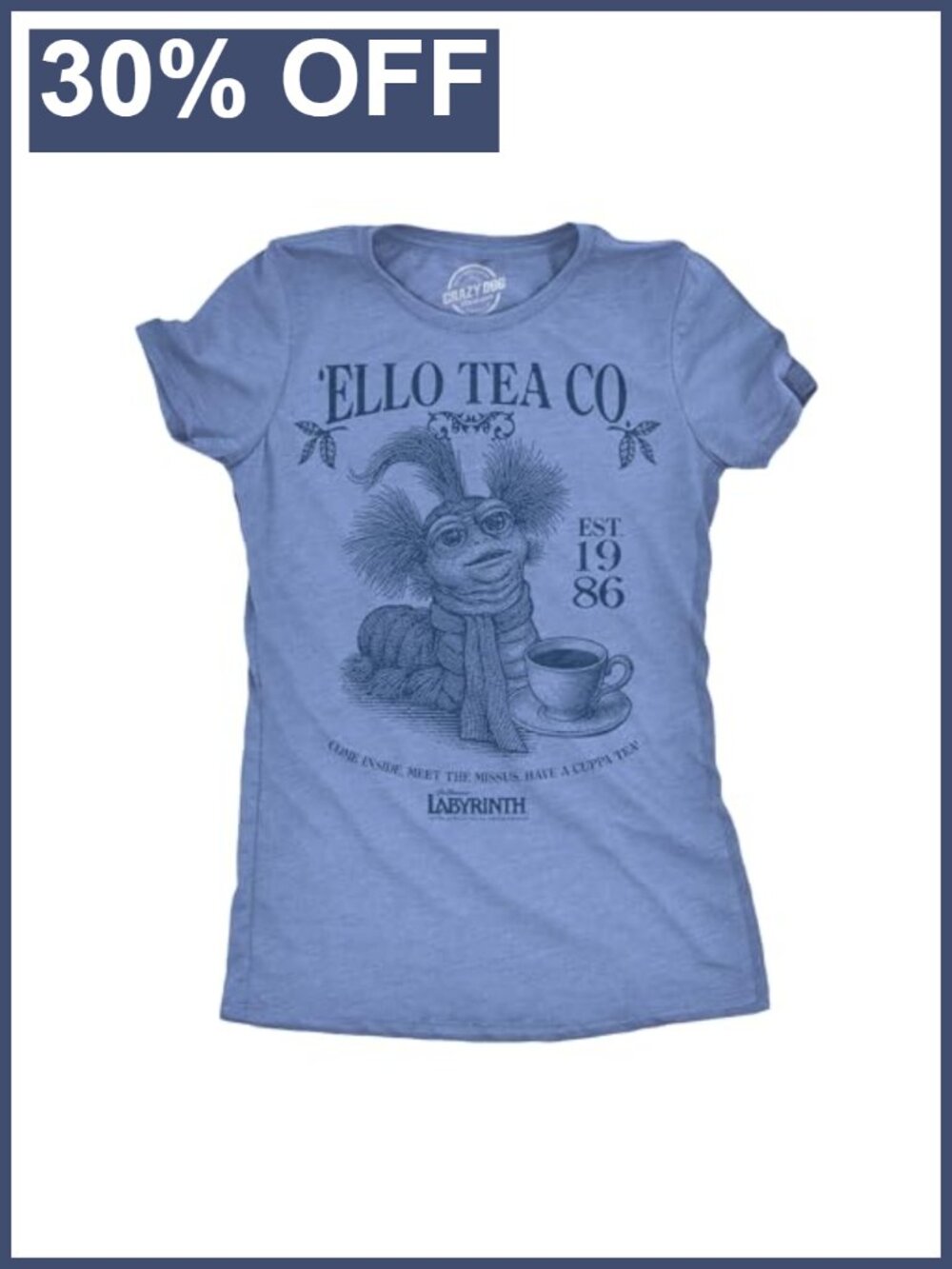 Labyrinth Women's Slim Fit Graphic Tee Official Licensed